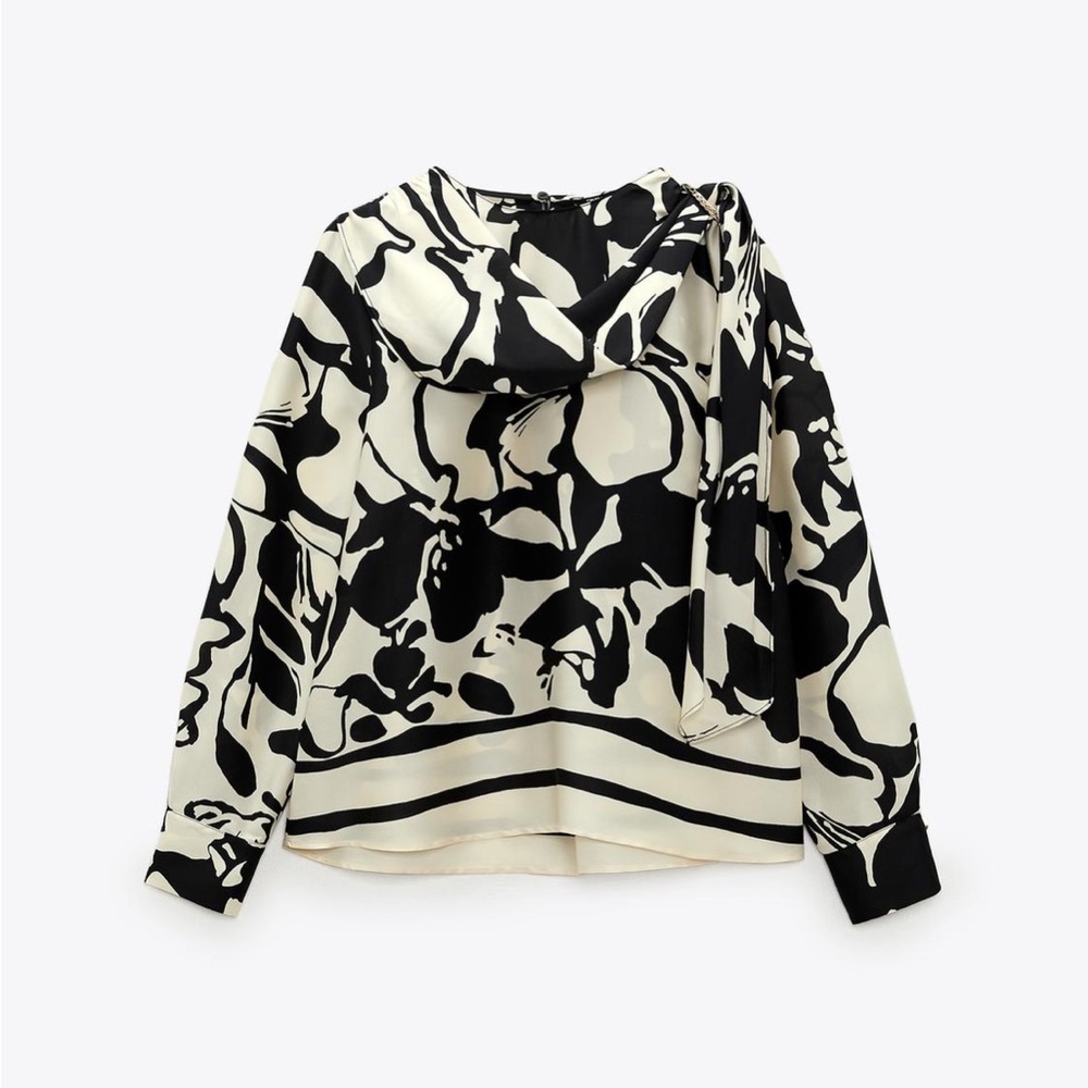 NWT Zara Printed Chain Shirt